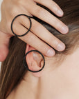 Anello Circle Double Black